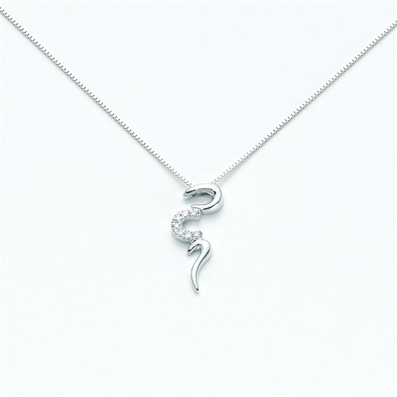 Collana Miluna Donna in Oro bianco CLD2212 - CLD2212